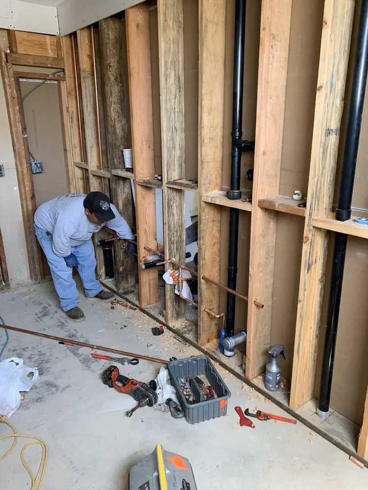 Commercial rough-in plumbing for Gas Line Repair in Chimney Lakes